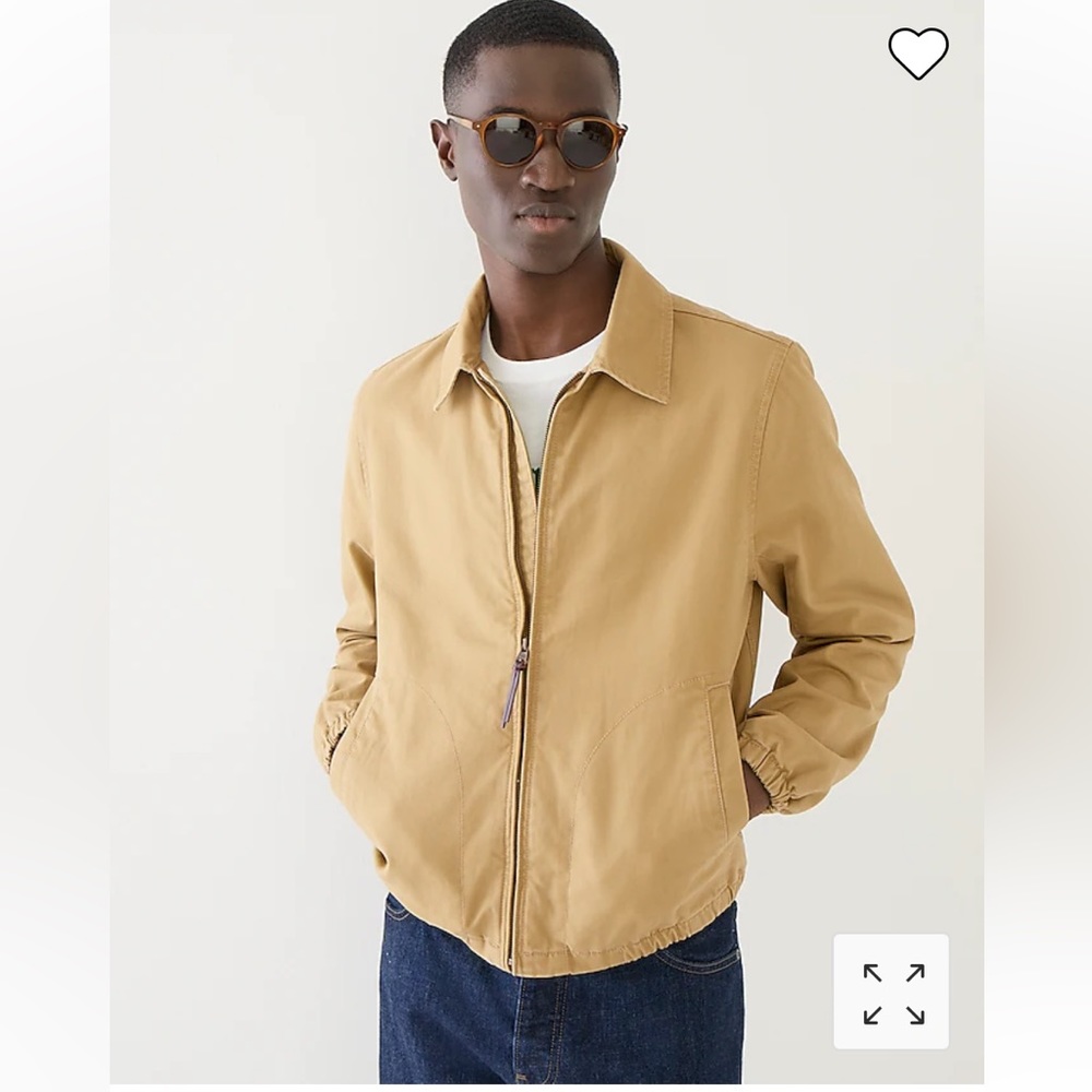 J crew Harrington jacket in cotton twill